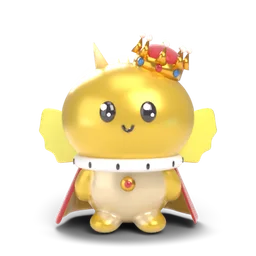 Drako, the legendary Mochi Dragon, royal golden