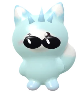 A Pal Duel taunt sticker: a pal in sunglasses saying EZ
