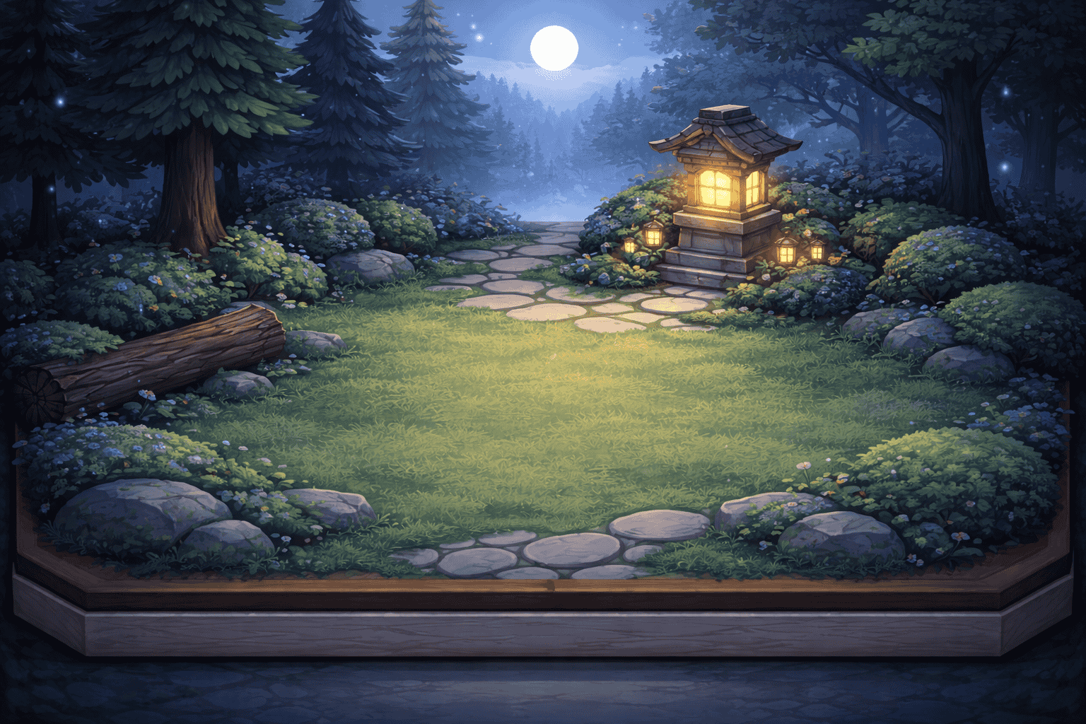 Moonlit Forest world in Petopia merge game